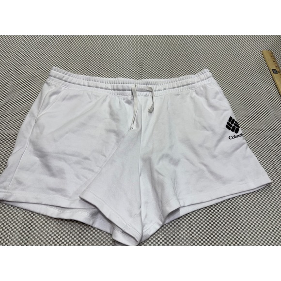 Columbia Women's White Lounge Shorts Activewear Casual Comfy Extra Large XL - Picture 1 of 5